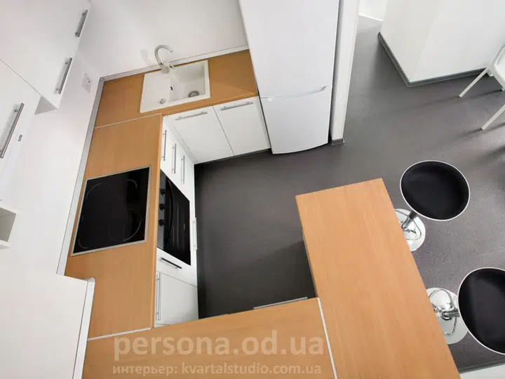 Austere kitchen interior