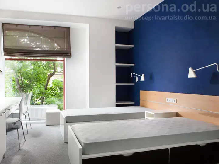 Minimalism in a bedroom interior