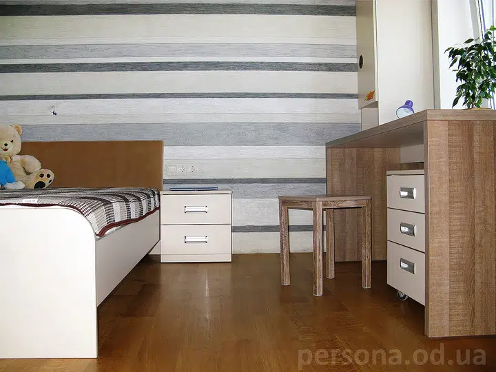 Kids’ room with playful stickers