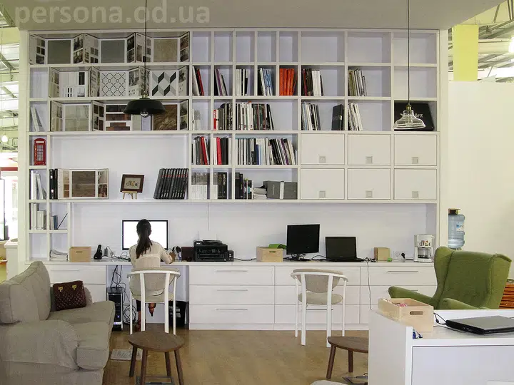 Shelving for a bathroom fittings shop