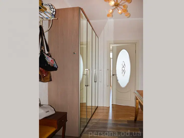 Wardrobe with bi-fold doors