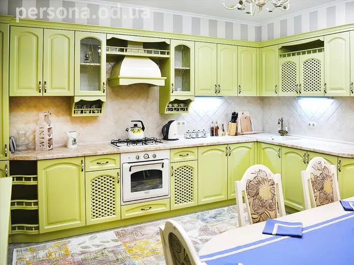 Pistachio Provence kitchen