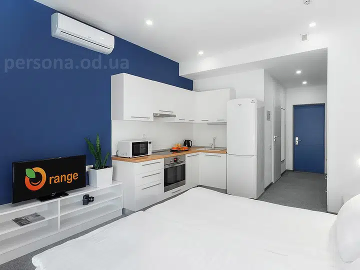 Kitchen in a hotel