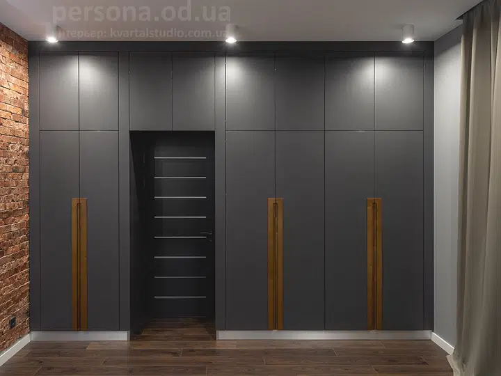 Wardrobe in a loft bedroom