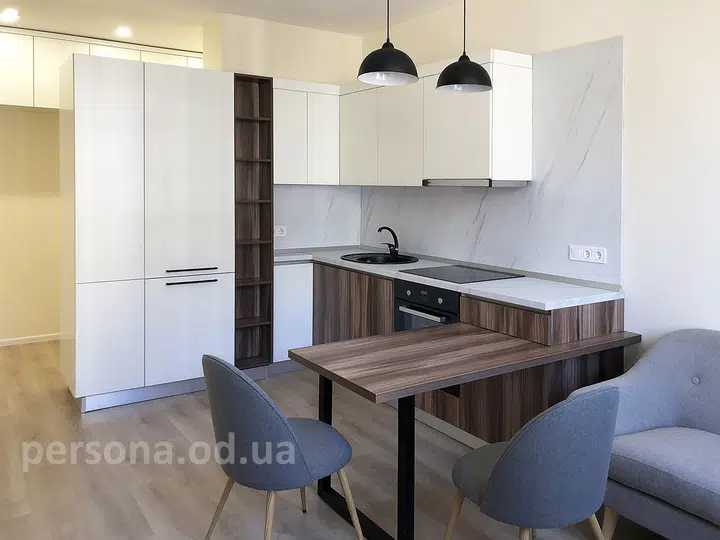 Loft-style chipboard kitchen