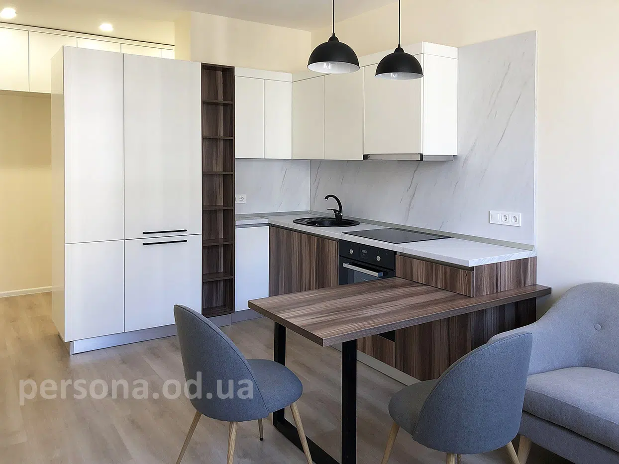 Loft-style chipboard kitchen