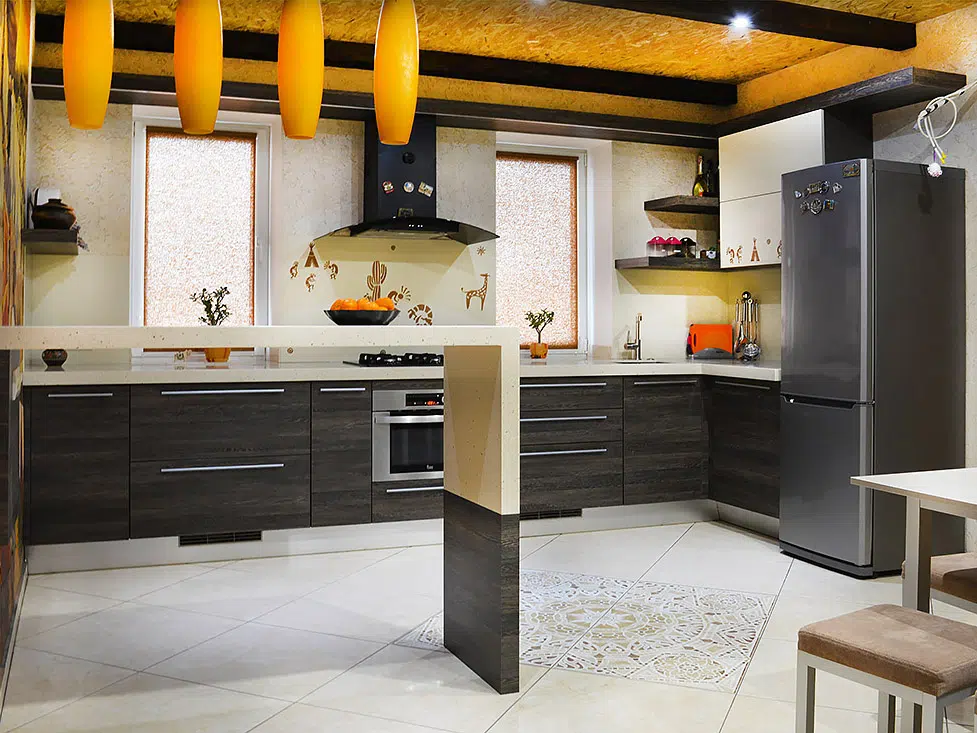African style in a kitchen interior