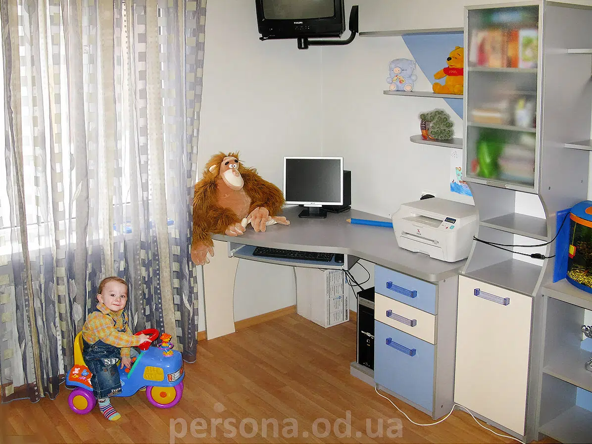 Детская мальчика в серо-бежевых тонах