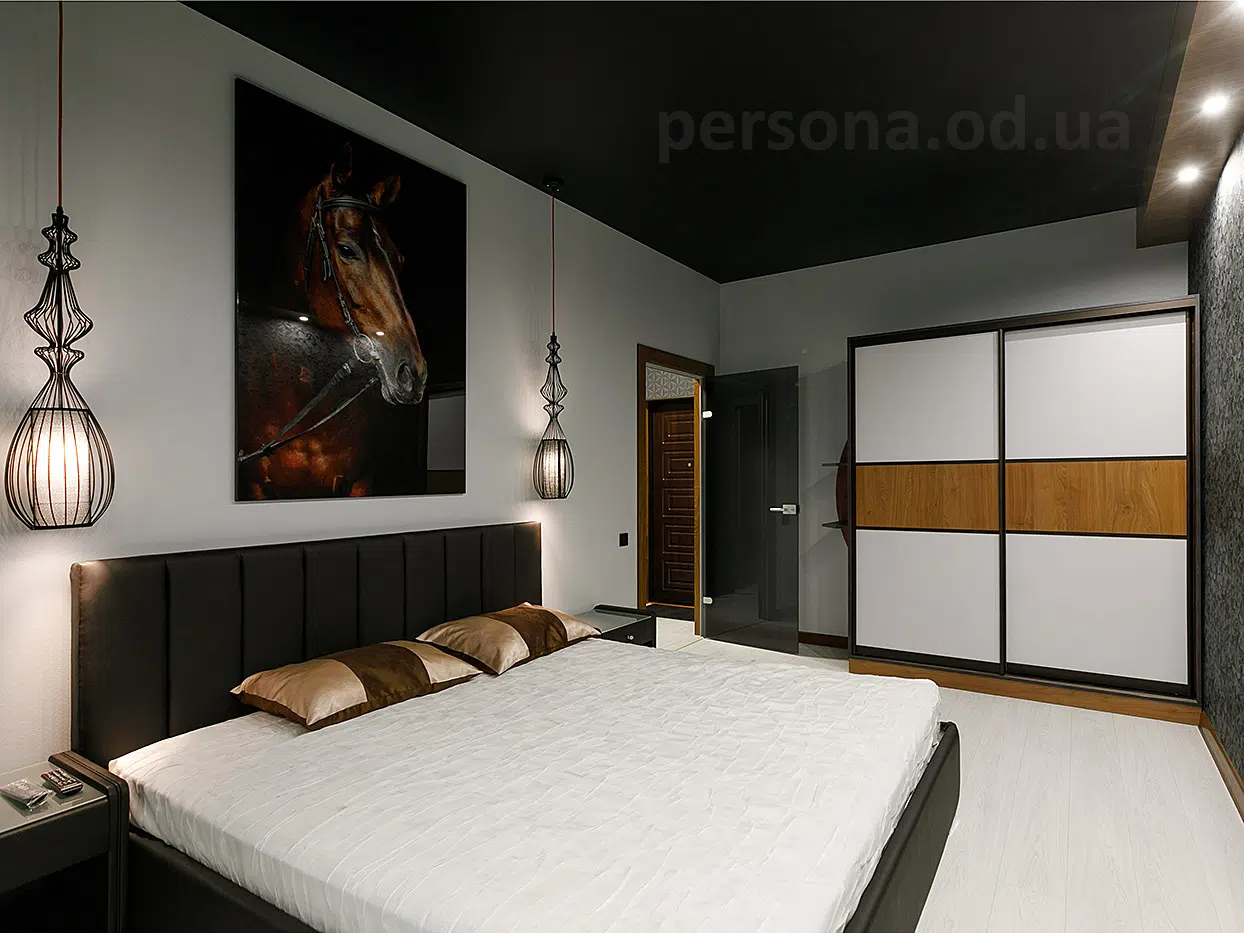 Bedroom in rich natural tones